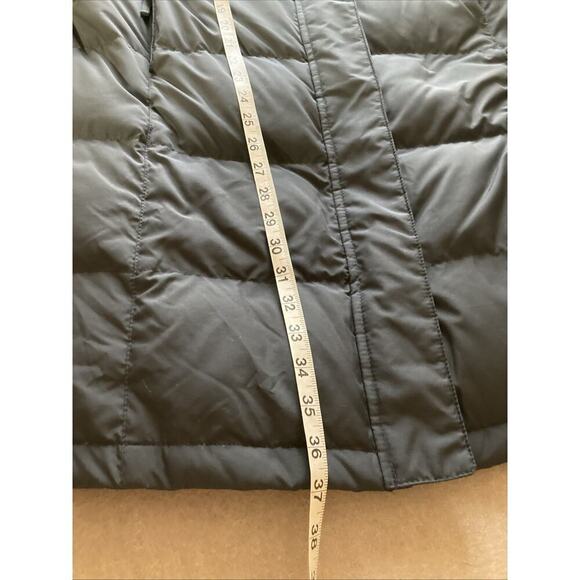 L.L.Bean Women's Long Down Coat Size LP Black Parka vtg - Picture 9 of 13